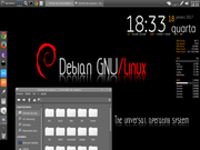 Xfce Debian 8.7 Xfce black